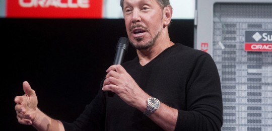 File of Oracle Corp CEO Ellison introducing the Oracle Database In-Memory during a launch event in Redwood Shores